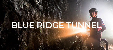 biking in the Blue Ridge Tunnel