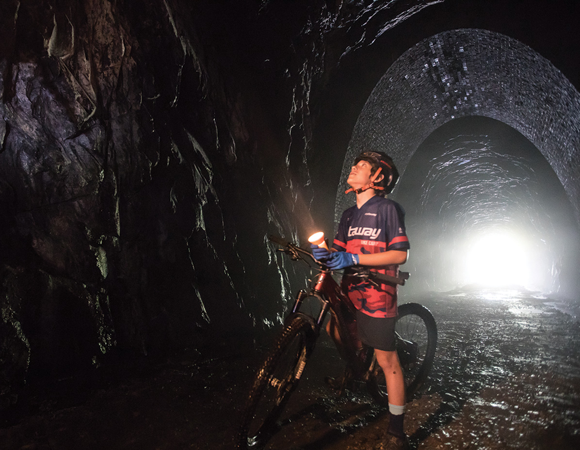 Biking in the Blue Ridge Tunnel